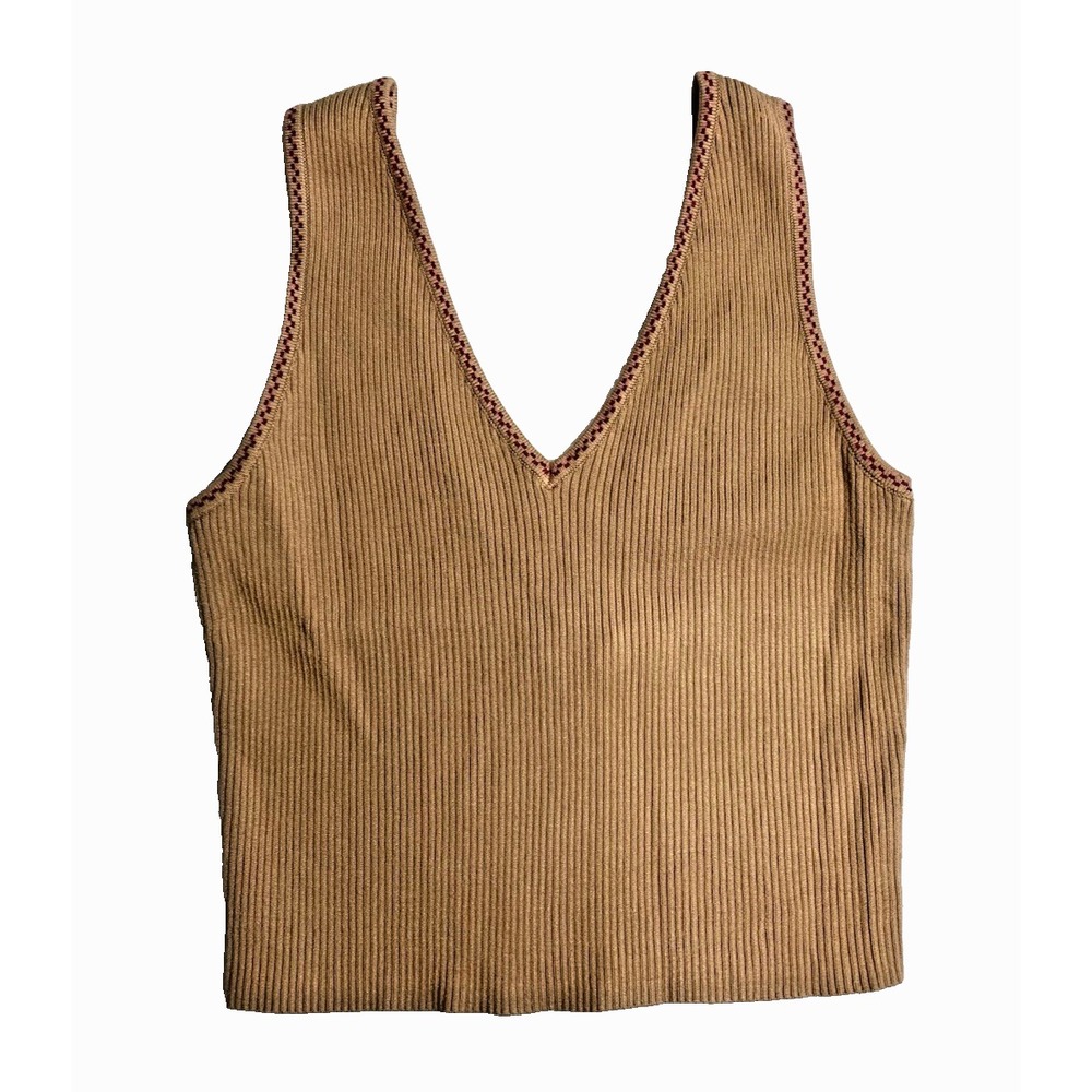 Caroline Constas NY Y2K Top Knitted Crop Top Size XSmall